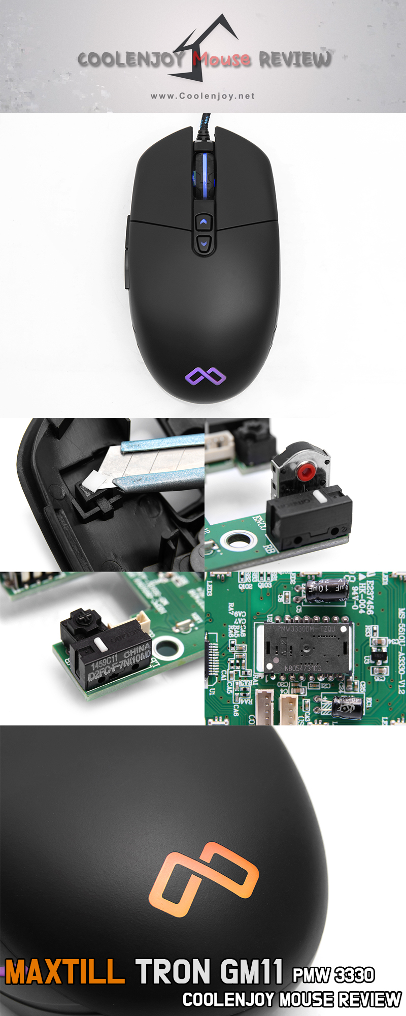 과거 하이엔드로 분류되던 PMW3310 보다 나은 센서 사용 - MAXTILL TRON GM11 > 공식리뷰 | 쿨엔조이