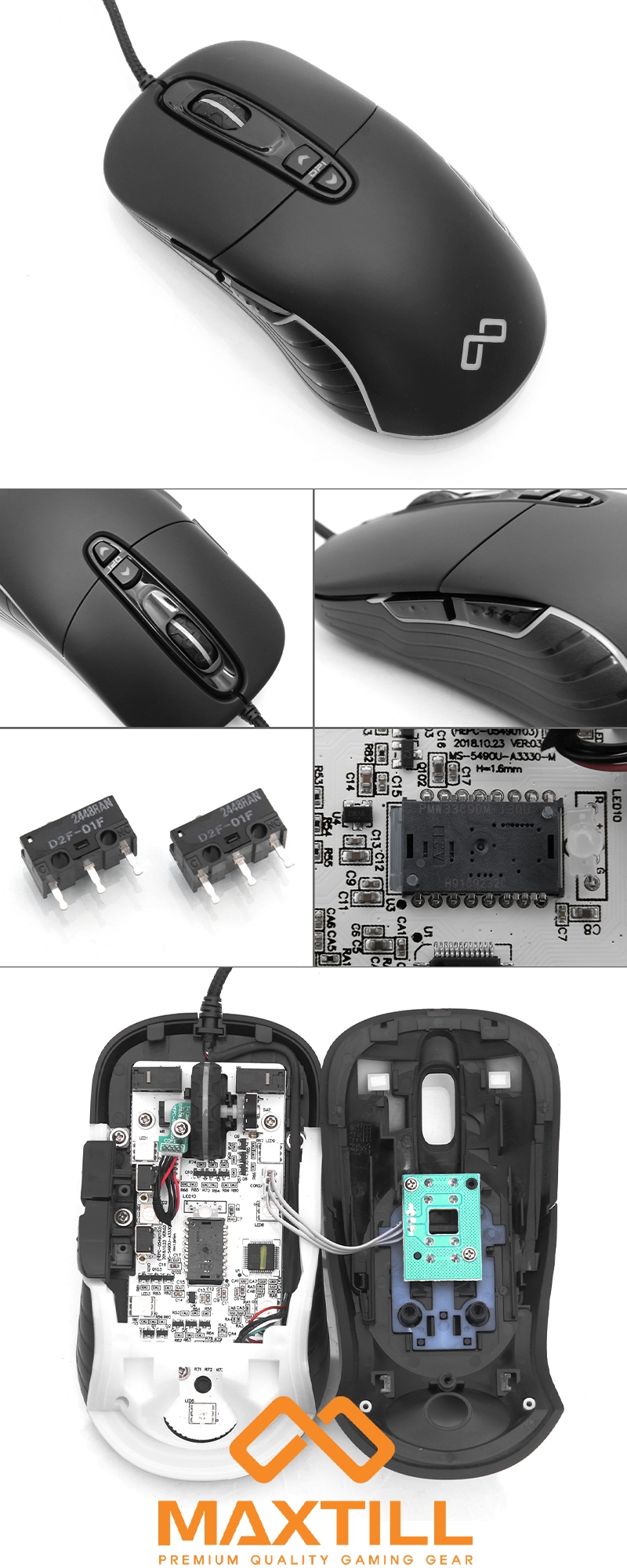 PMW3389센서장착! MAXTILL RATIO S10 PMW 3389 게이밍 마우스 > 공식리뷰 | 쿨엔조이