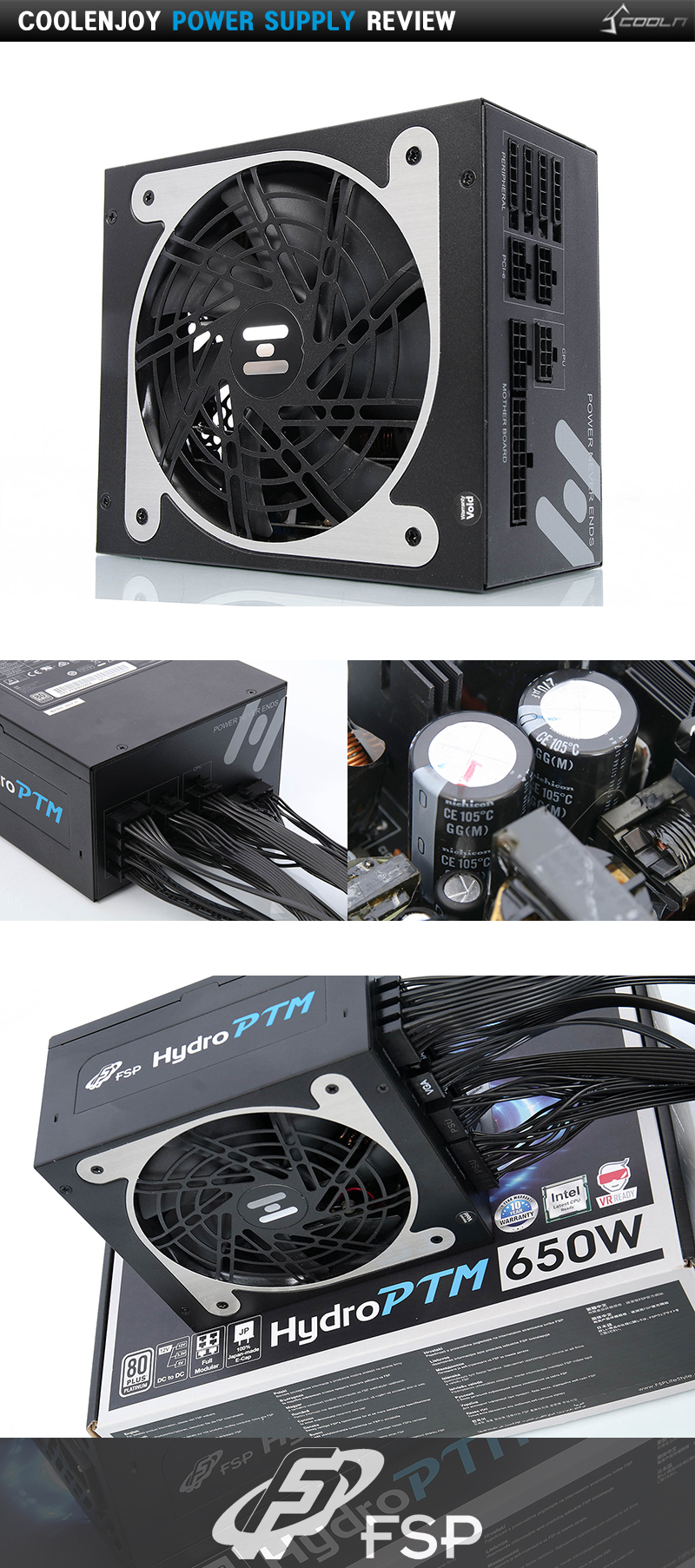 플래티넘 & 풀모듈러~! FSP Hydro PTM 650W 80PLUS PLATINUM > 공식리뷰 | 쿨엔조이