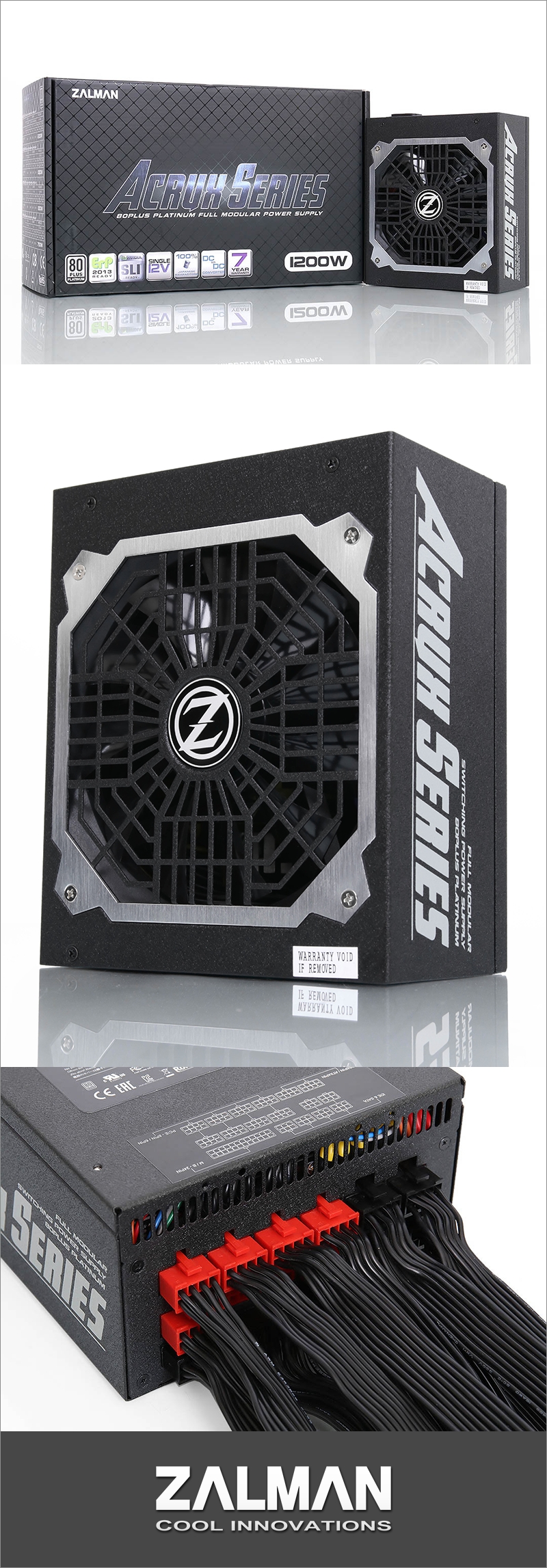 ZALMAN ACRUX 1200W 80PLUS PlatinumPS1134 ACRUXシリーズ
