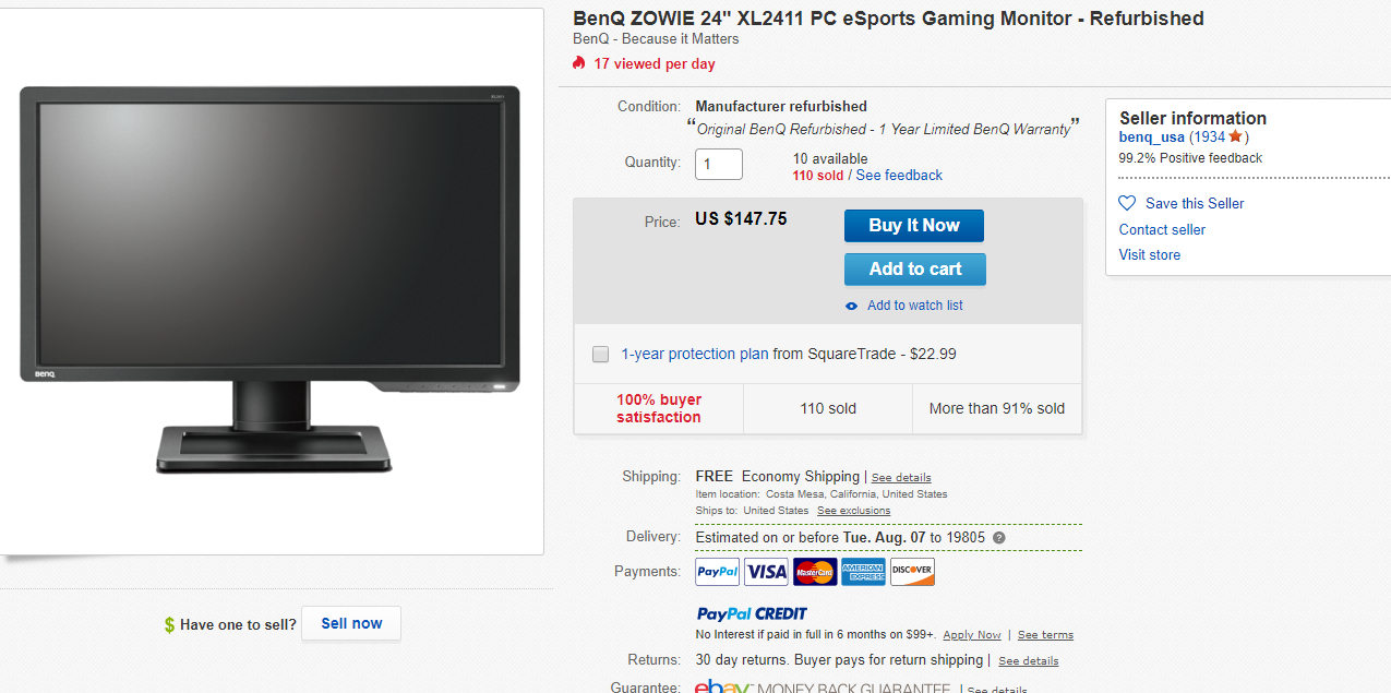 benq xl2144