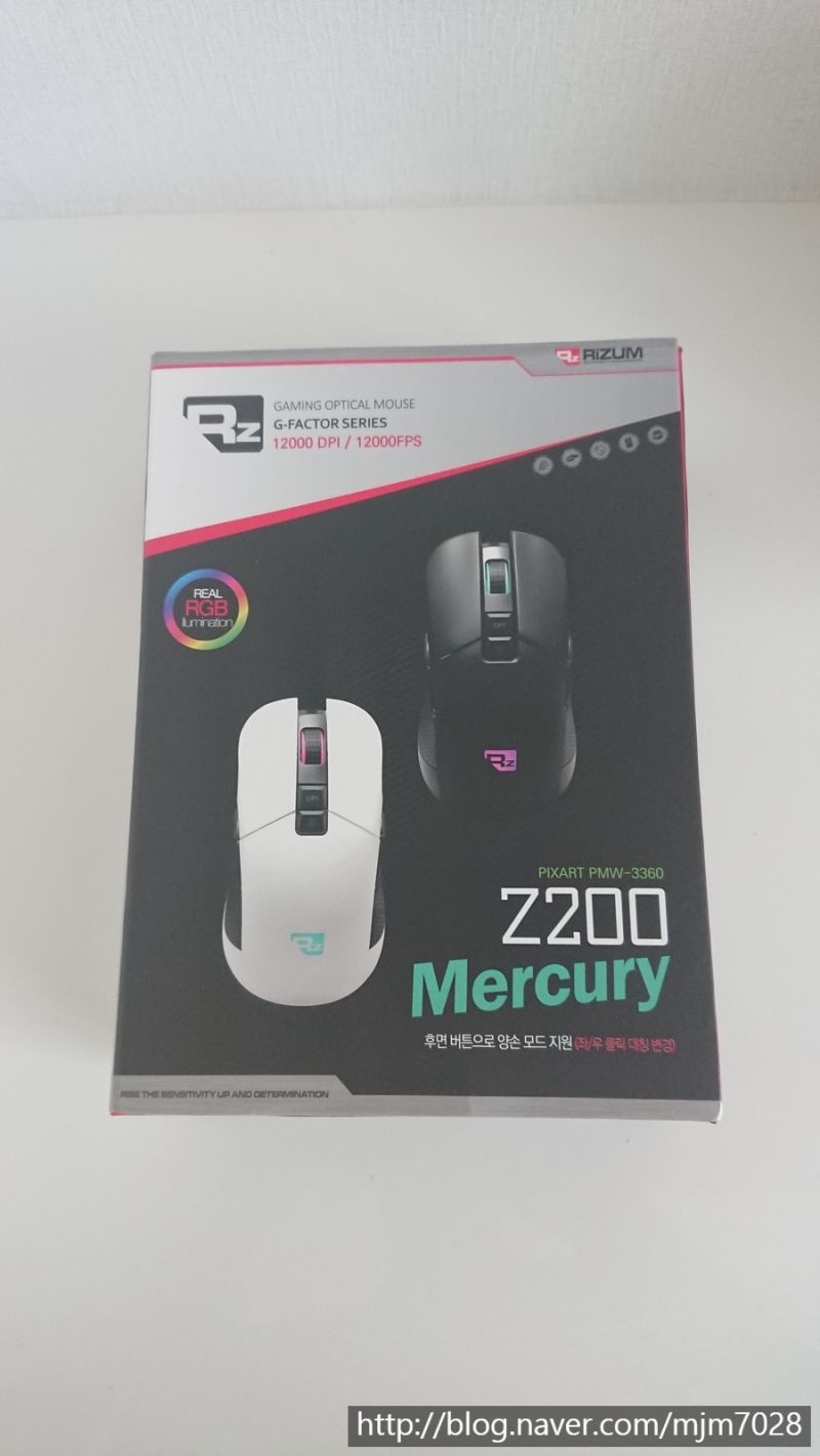 리줌 G-FACTOR Z200 Mercury 게이밍 마우스 리뷰 > 필테/사용기 | 쿨엔조이