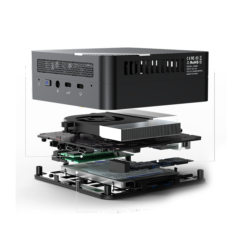 MINISFORUM UM560 Ryzen5 16GB 512GB 付属品完備 Amazon.co.jp: MINISFORUM、AMD Ryzen™ 5 5600H搭載高性能ミニPC