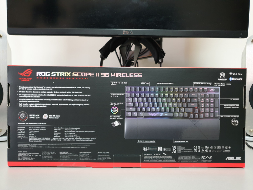 ASUS ROG Strix Scope ii 96 wireless NX Snow 사용기 - DogDrip.Net 개드립