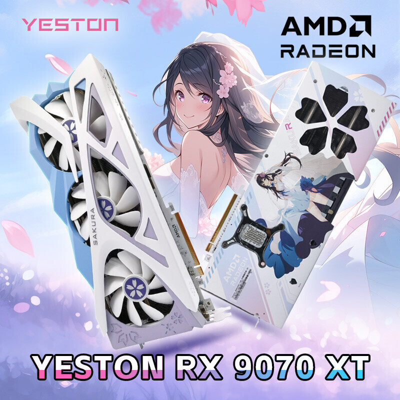 Yeston의 Sakura Radeon RX 9070 XT GPU가 아로마테라피로도 활용