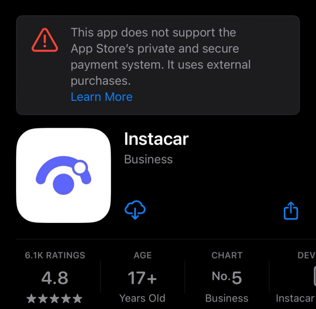 Apple, 이제 대체 결제 옵션이 있는 EU 앱 스토어 앱에 경고 표시 > 뉴스/신제품 | 쿨엔조이